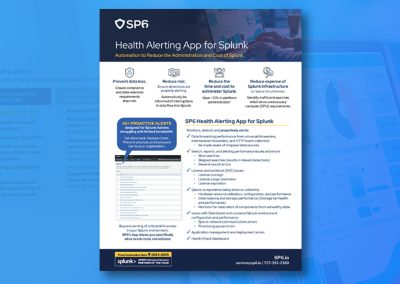 Splunk Health Alerting App Sale Sheet